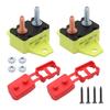 2PCS 20A Plastic Circuit Breaker Automatic Reset Overcurrent Protective 16.8mm Bolt Length Fit for Automotive Marine Use