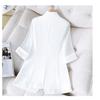 Blu Donna Blazer e Giacca Entallato da Ufficio Slim Abiti da Donna