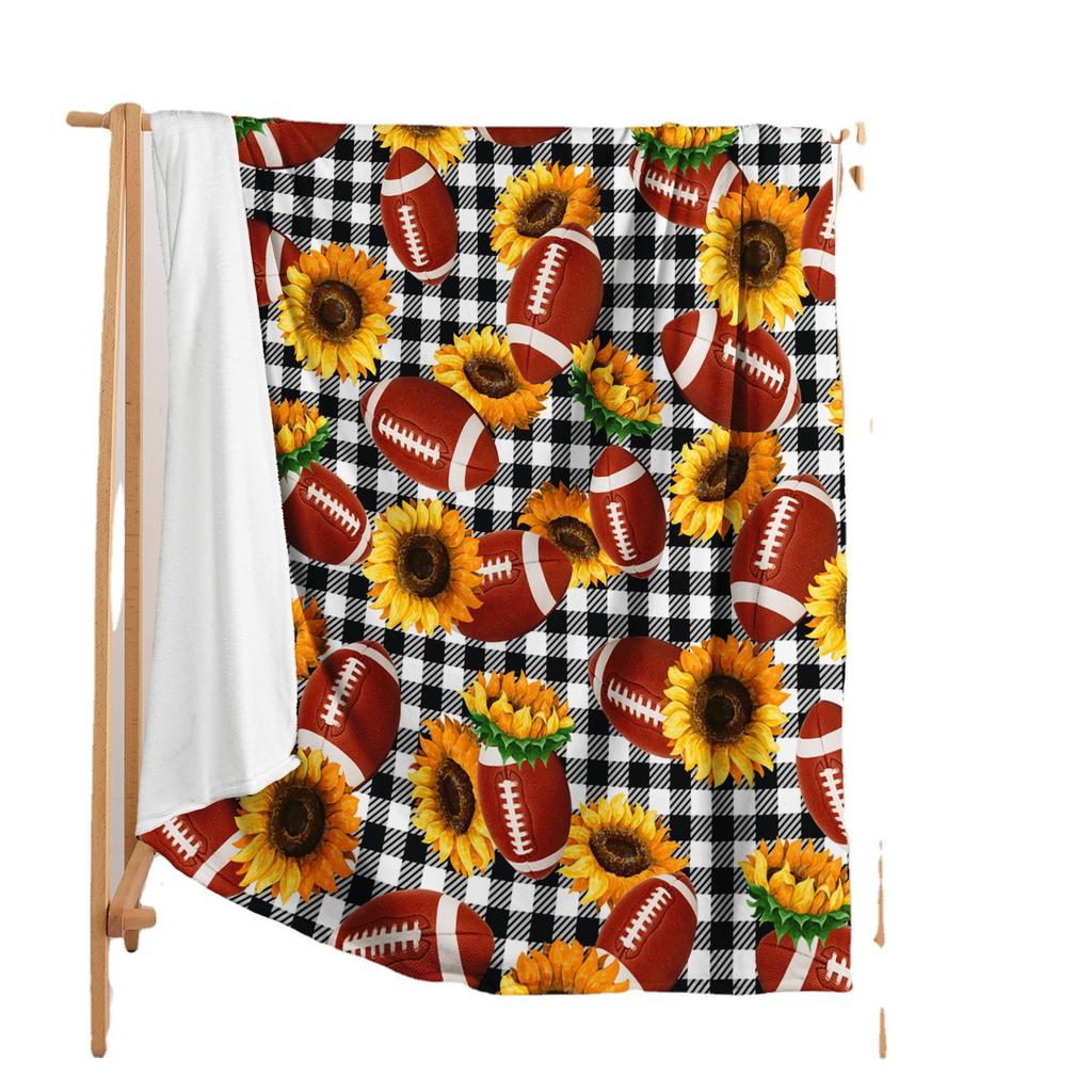 Blanket Flannel Blanket Sunflower Rugby 3D Digital Printing Blanket Blanket