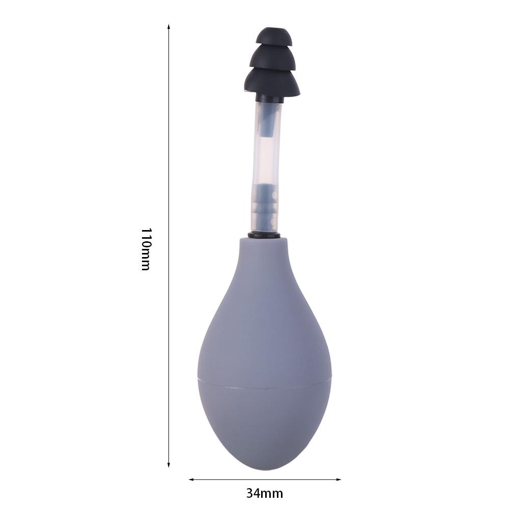 Silicone Inner Ear Pressure Tool Black Grey Relief Suction Device Soft Ear Pressure Tool Airplane
