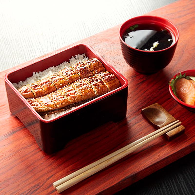 Japanese Style Bento Boxes Resin Japanese Eel Box Healthy Meal Prep Food Container Rice Sushi Catering Snack  Lunch Box With Lid