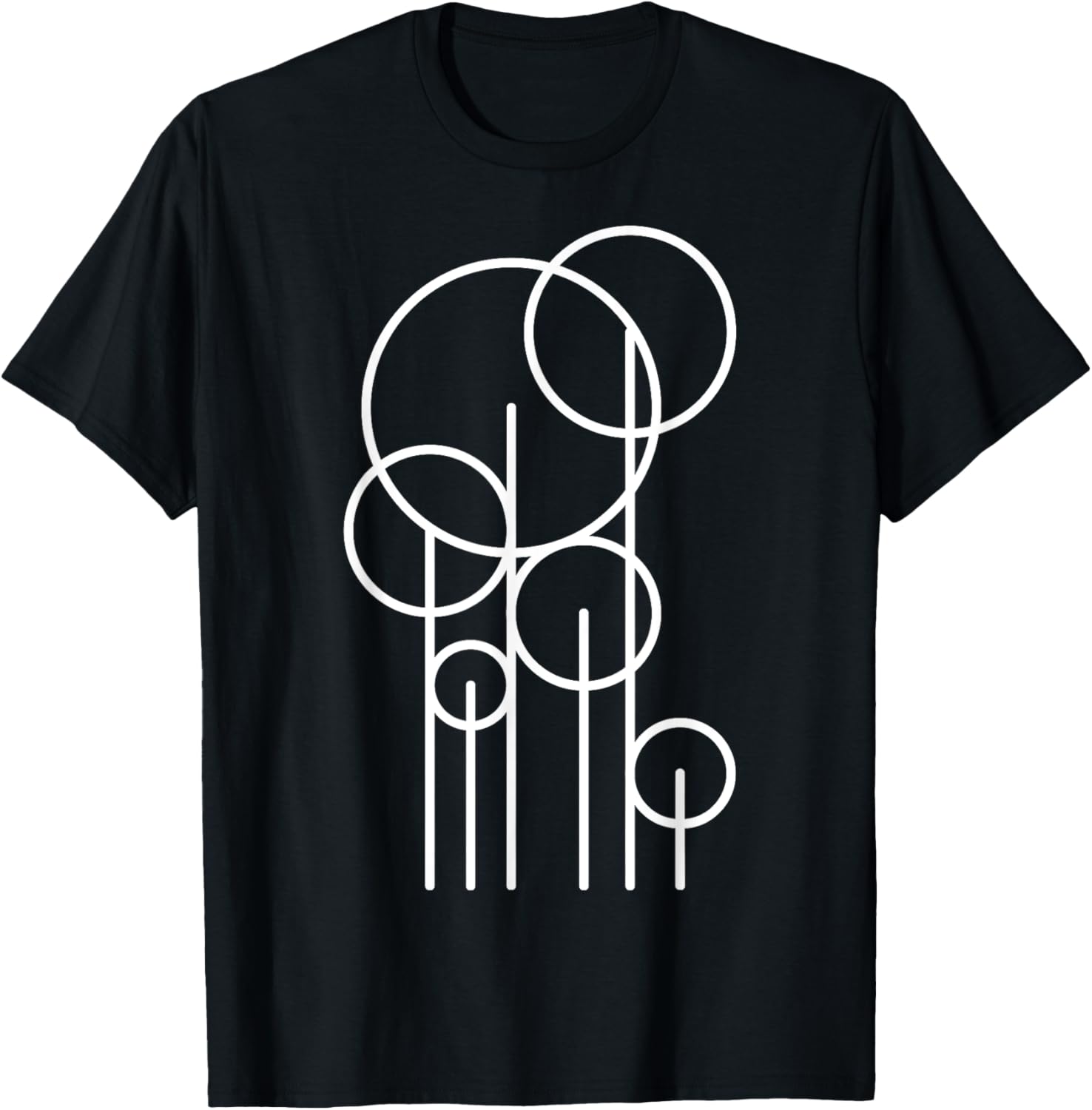 

TShirt Geometric Graphic Design - Lines and Circles Funny Shirt Short Sleeve Custom Printed Graphic T Shirts Camiseta Hombre ... 5XL різнокольоровий
