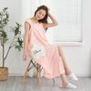 Coral Velvet Star Pattern Lengthened Bath Towel Can Be Worn To Wrap Adult Bathrobes and Household Clothes Are Soft Without Shedding Hair