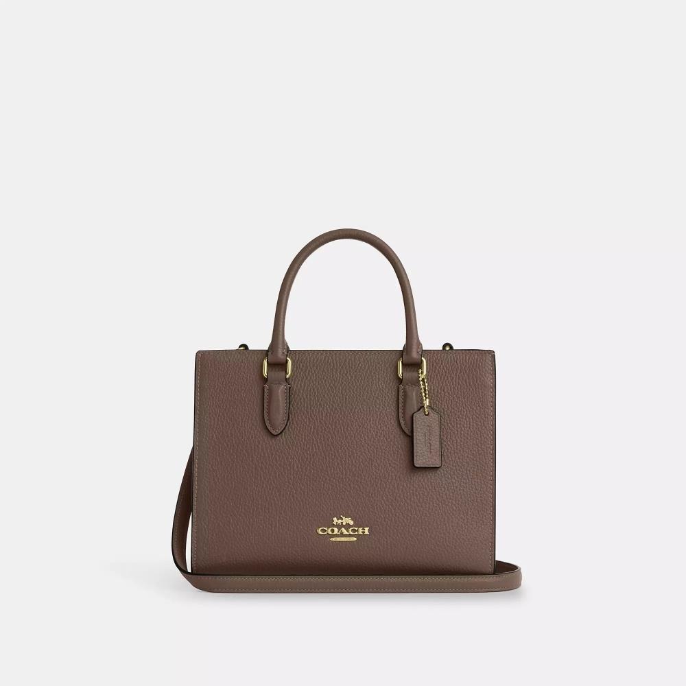 

Coach Maggie Small Tote Bag Gold Dark Stone One Size