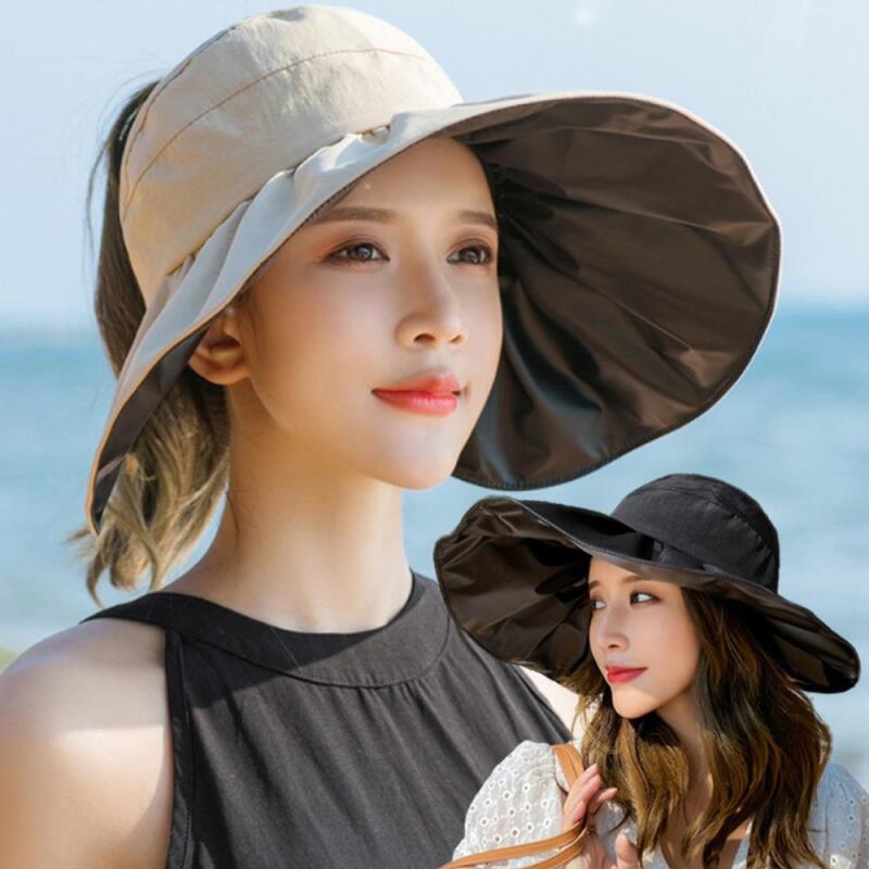 

Шляпа-ведро Riodu соSnapback Широкие поля Пляжный образ для женщин black