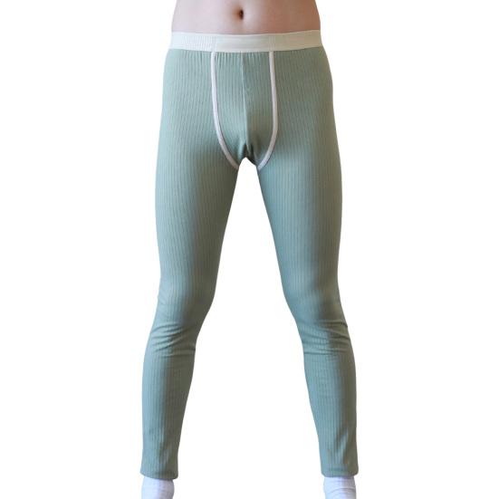 Zimowe długie kalesony U Convex Bulge Pouch Cienkie spodnie o wysokiej elastyczności Starannie szyte legginsy w jednolitym kolorze Spodnie do spania w domu