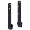 Kit de porte d'armoire coulissante - vidaXL - 122 cm - Acier au carbone - Noir - Coulissante à gauche