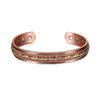 Pure Copper Bracelets Magnetic Adjustable Braided Cuff 12mm Bangles Soft Metal Resizable Health Jewelry Men Women