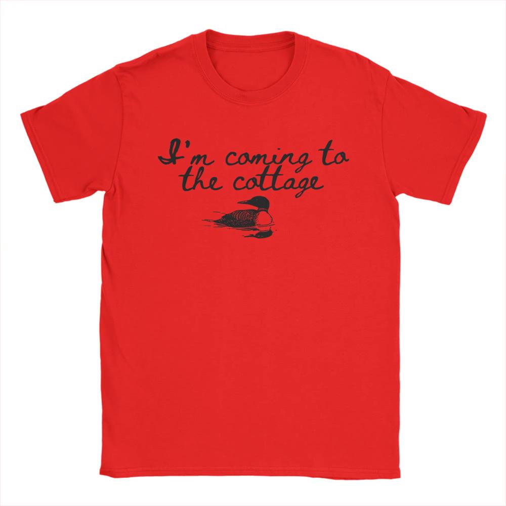 Vintage I Am Coming To The Cottage Heated Rivalry TShirt for Men Crew Neck Cotton T Shirt New Short Sleeve Tees Summer Clothing