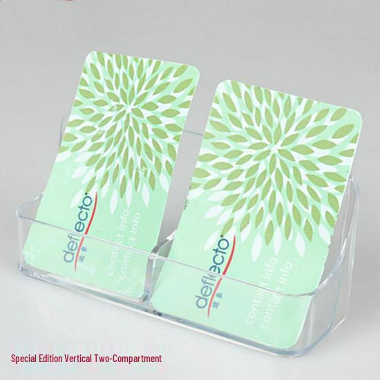 Transparent Lockable Business Card Holder - Large Capacity Desktop Storage Box
