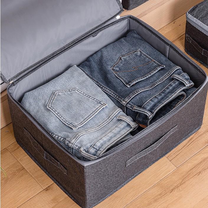 Doppelreißverschluss Große Kapazität Faltbare Aufbewahrungsbox - Multifunktionaler Haushalts-Schubladenorganizer