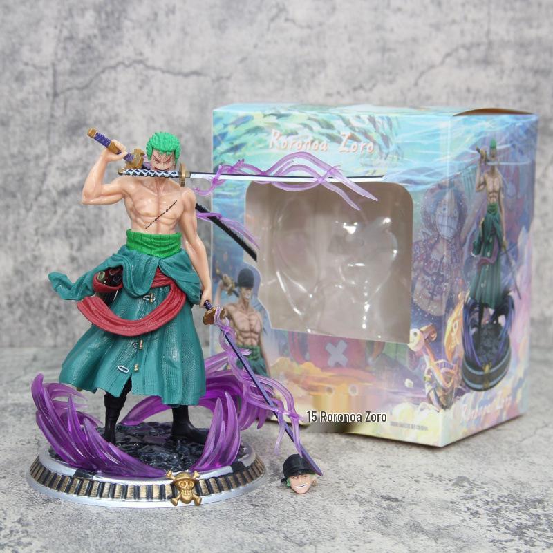One Piece Zoro Three-Sword Style Figure - Small Size Anime Merchandise
