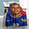 Mbappe 261 Personalisierte Namensdecke Überwurf Personalisierte Decke Langlebiger Komfort Vielseitig für Bettwäsche Strandnickerchen Bett Vier Jahreszeiten Mehrzweck
