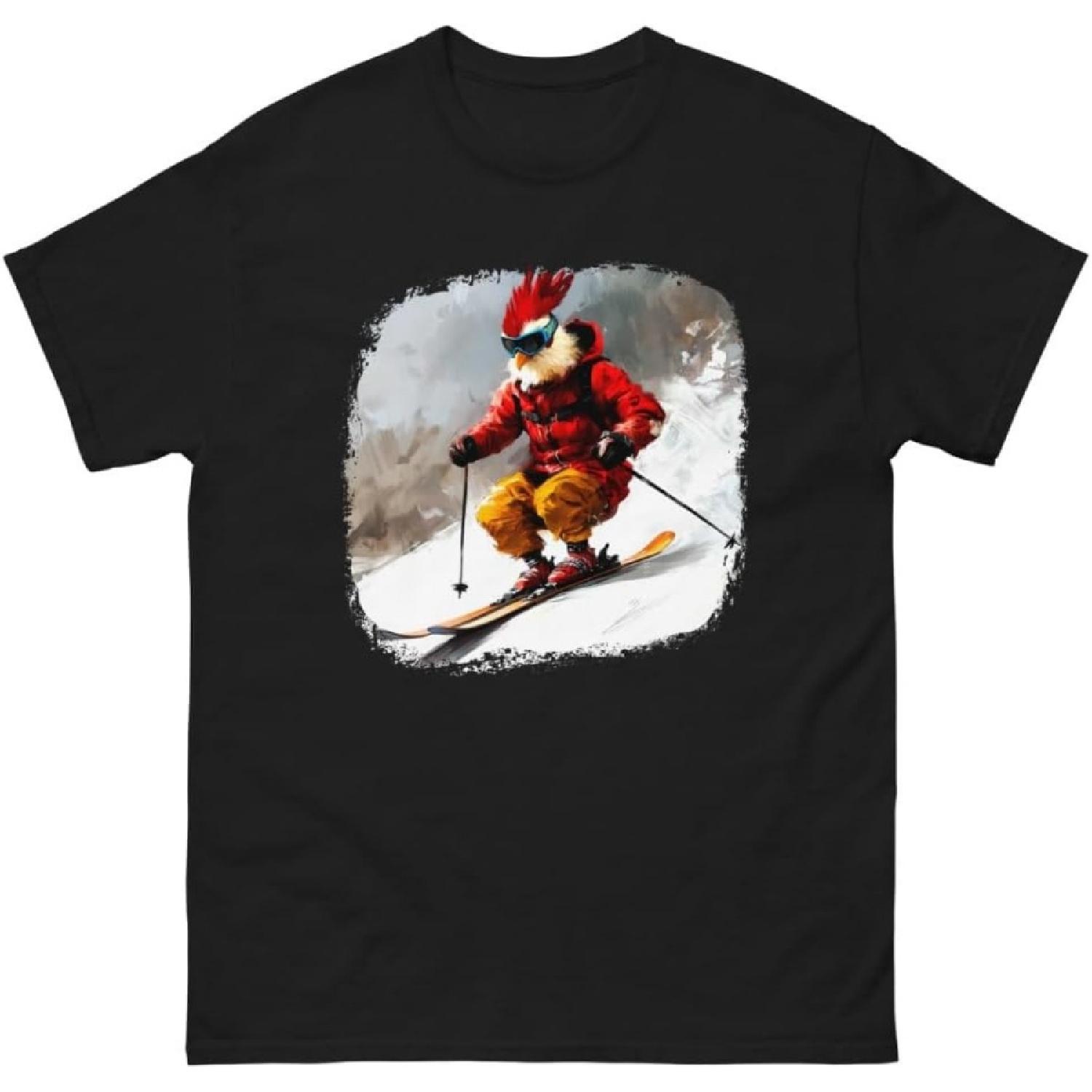 

Chicken Ski_Skier Chicken Unisex T-Shirt XXXXXL різнокольоровий