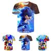 Stylisches Sonic The Hedgehog Kinder T-Shirt Mit Buntem Cartoon-Design Für Jungen Und Mädchen