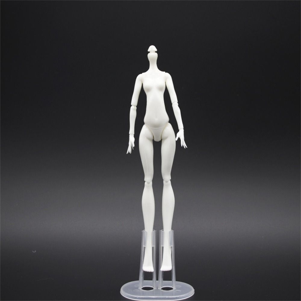 

Multi-Joint Doll Nude Body Rotatable Move Doll Toys Dollhouse Movable Joints Doll Girl Toy White