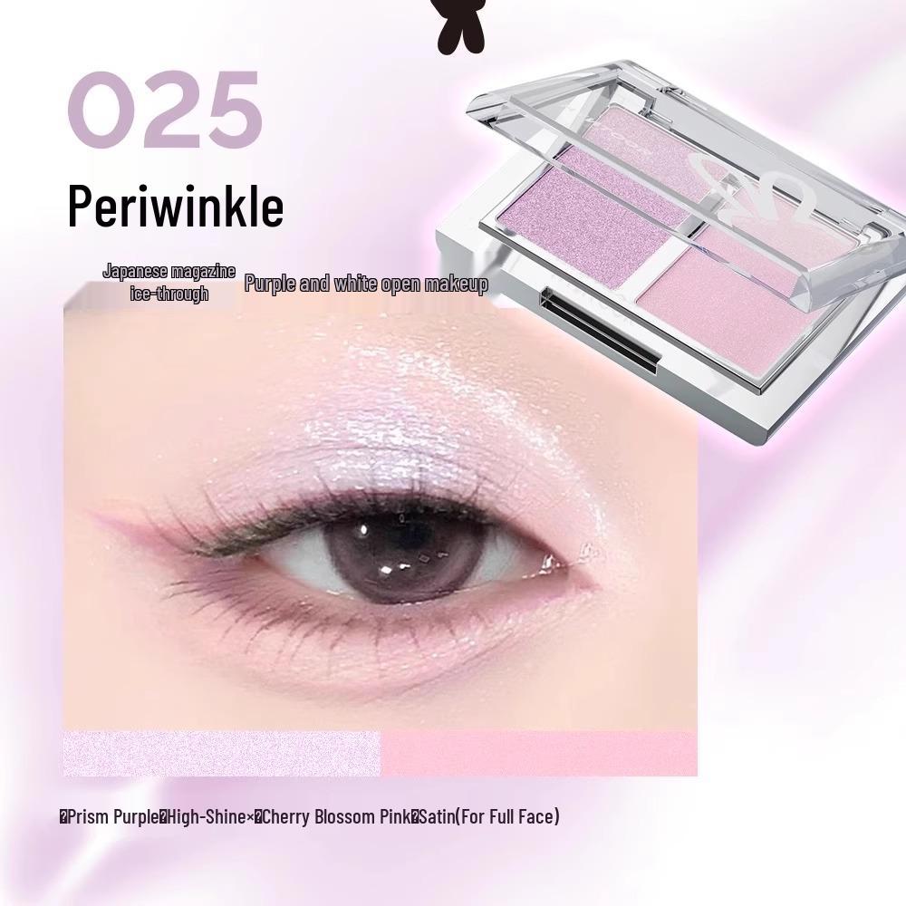 HYNTOOR Two-Color Matte Purple & Earth Tone Eyeshadow Palette 2025