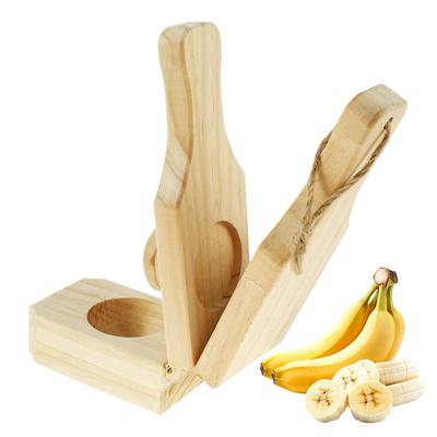 2-in-1 Wooden Tostones Plantain Press Banana Smasher Maker Foldable Potato Grinder With Handle Reusable Kitchen Tool