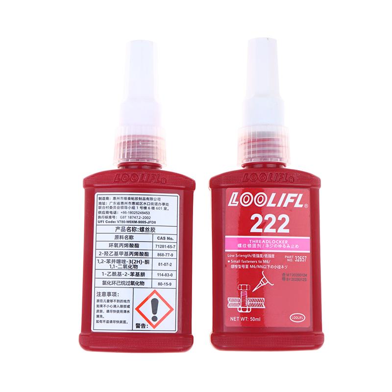 Mittelfeste Schraubensicherungen Universelle Gewindeklebstoffe Für Alle Metallgewindeteile Lösbar Wasserdicht 50ml