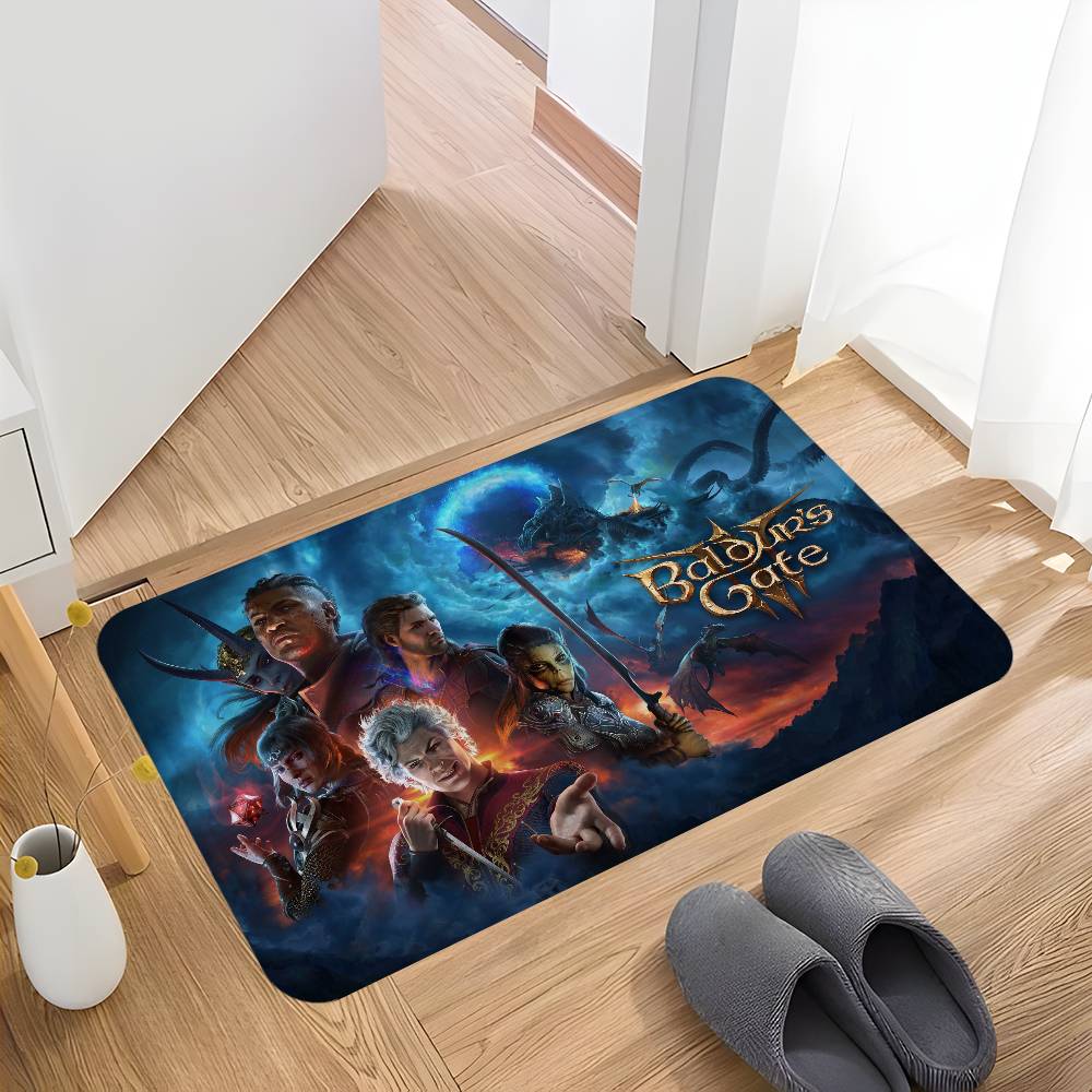 Game Baldurs Gate Floor Mat Non-Slip Laundry Room Mat Laundry Decor Balcony Child Living Room Bedside Mats