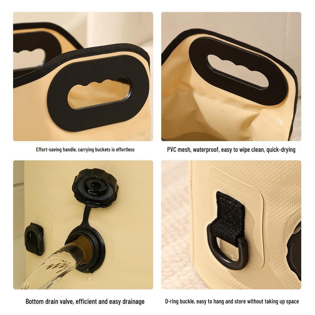 Portable Foldable Insulated Foot Bath Bucket - Deep, Thickened Design with Drainable Foot Soak Bag for Calf Coverage At Home