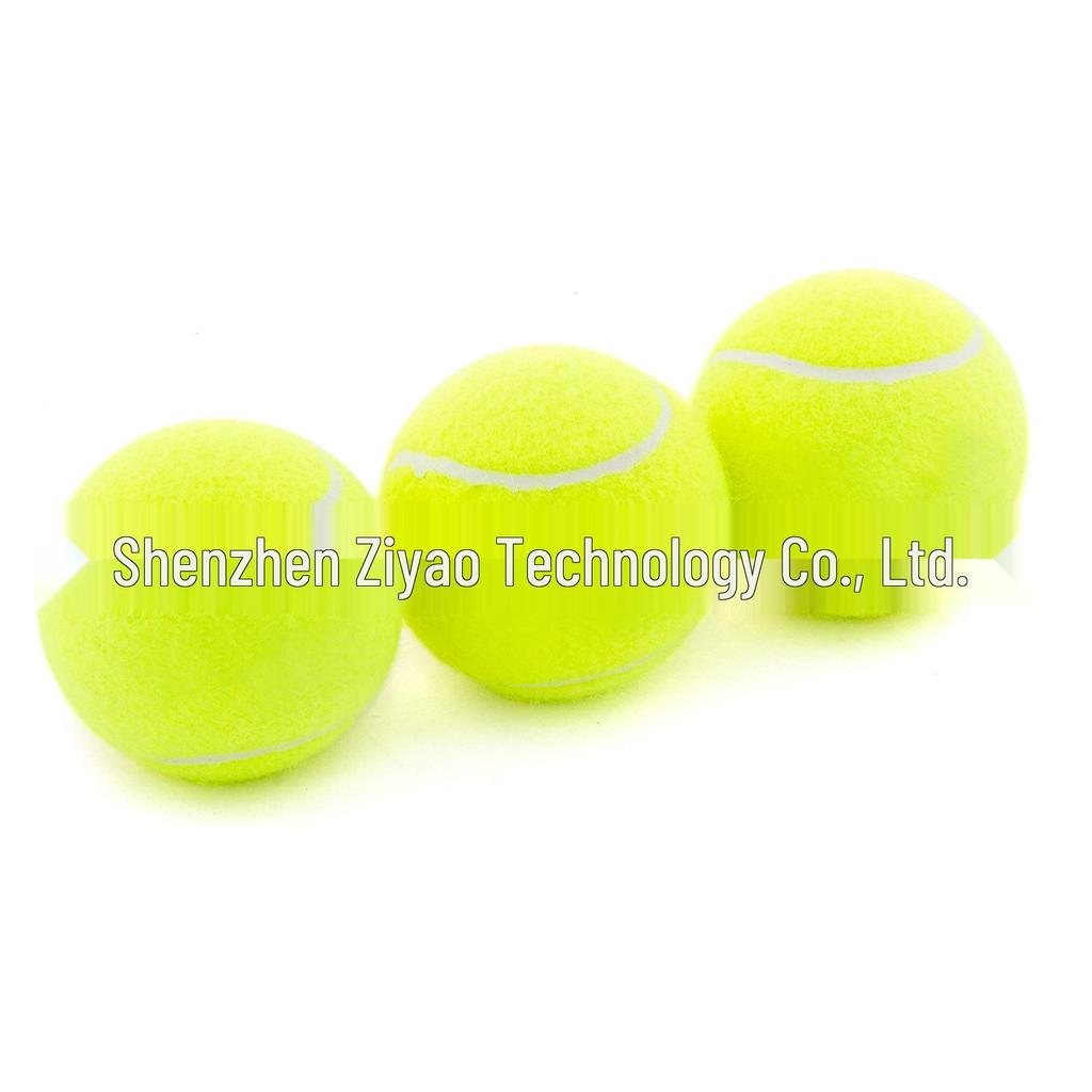 Interactive Pet Tennis Ball - 48mm Green Elastic Toy for Dog Training & Cat Play