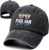 Pool Haare Egal Sonnenbrille Baseballkappe Gewaschene Baumwolle Unisex Verstellbar Outdoor Sonnenhut