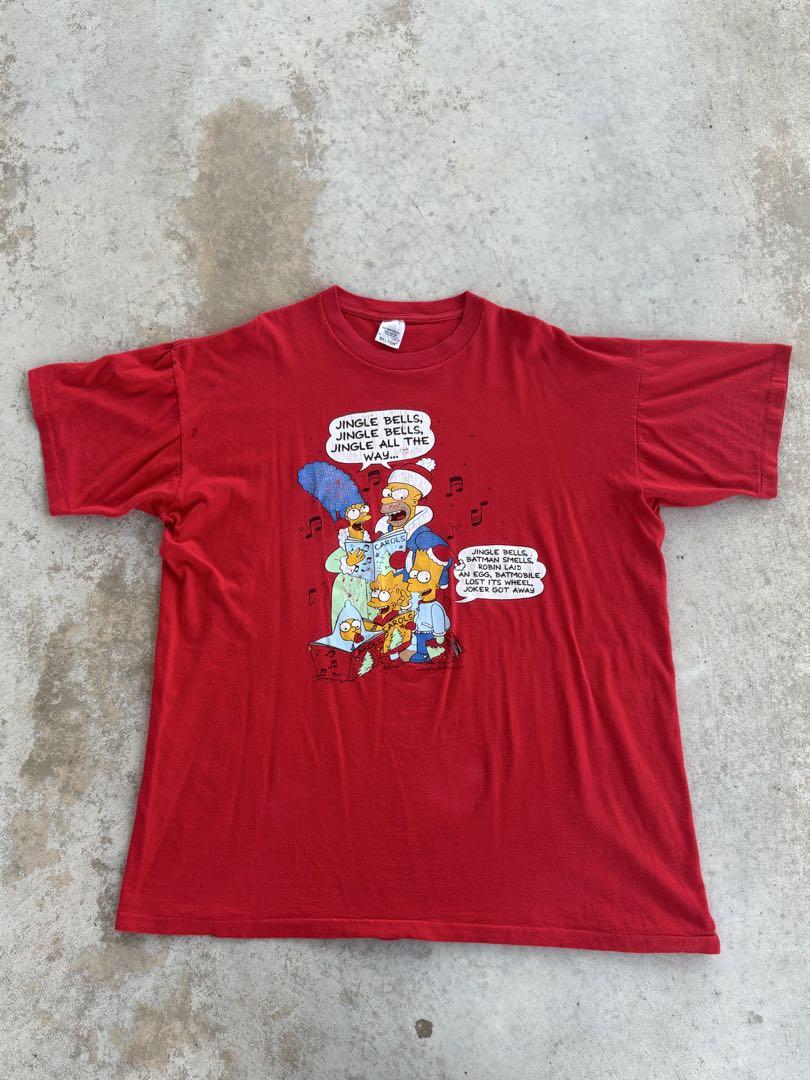 

[USED] 90s Vintage The Simpsons Christmas T-Shirt