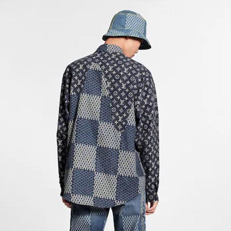 Louis Vuitton X Nigo Mngm Waves Giant Damier Flannel Shirt 1A7X96