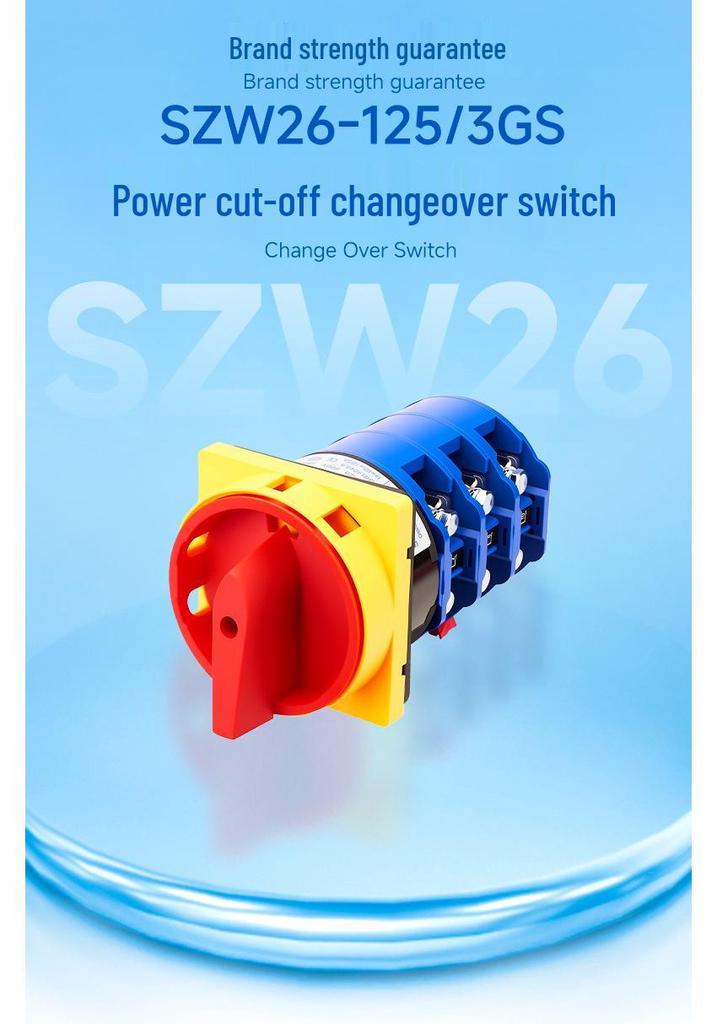 Zhuochao SZW26-125/3GS Two-Position Three-Pole Power Disconnect Switch
