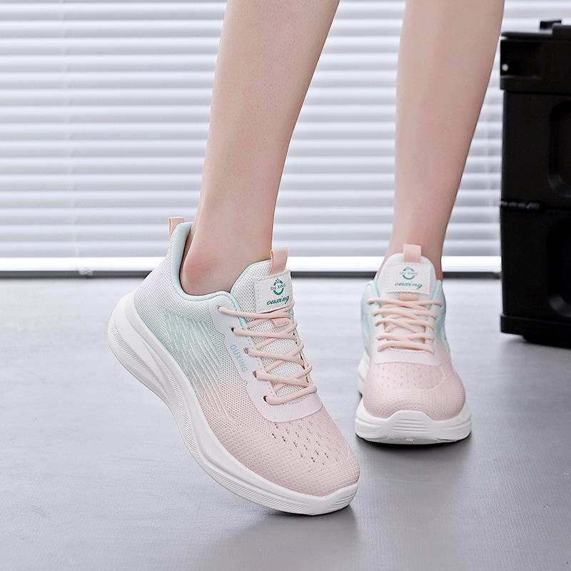 2025 spring new mesh breathable fly-woven women's shoes ins tide student running sports shoes casual shoes FZ6603