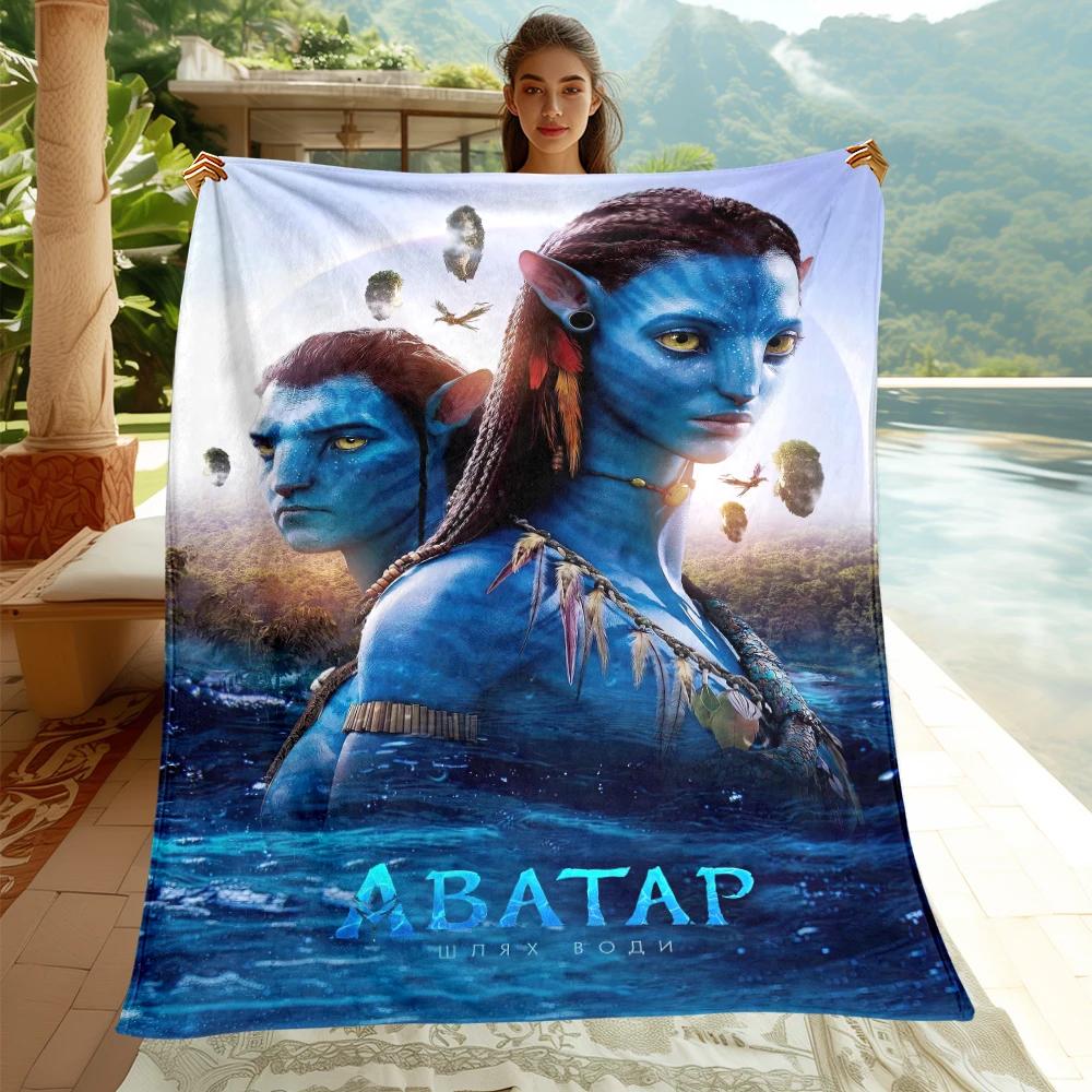 Avatar Movie HD Printed Flannel Thin Blanket.Four Season Blanket.for Sofa,beds,living Rooms,travel Picnic Blanket Gifts