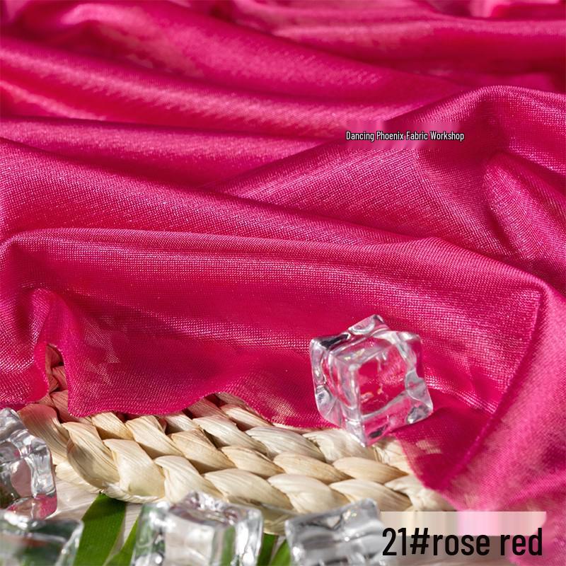 40D Warp-Knitted High-Elasticity Luster Chiffon Lining - Silky, Breathable Fabric for Dresses