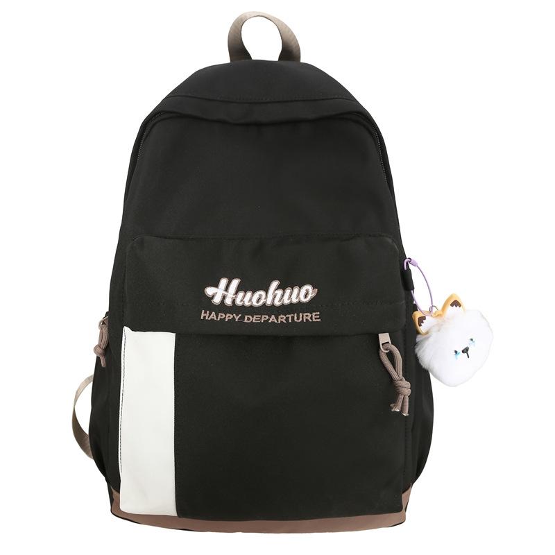 Школьный рюкзак с цветными блоками для учеников средней школы — фото 23