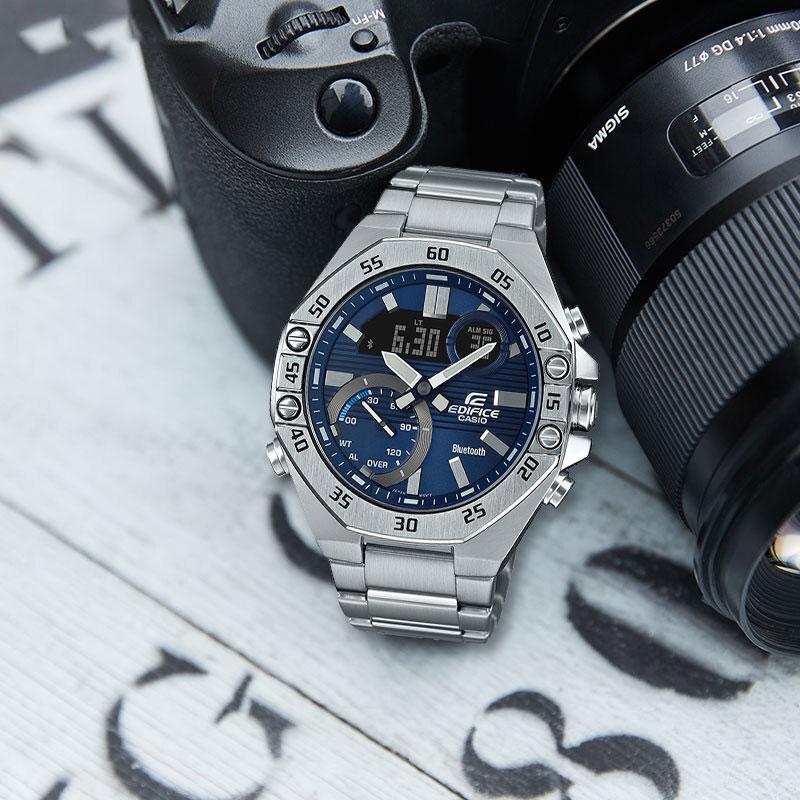 Casio Men EDIFICE 51mm Blue Watch ECB-10YD-2A ECB-10YD-2A