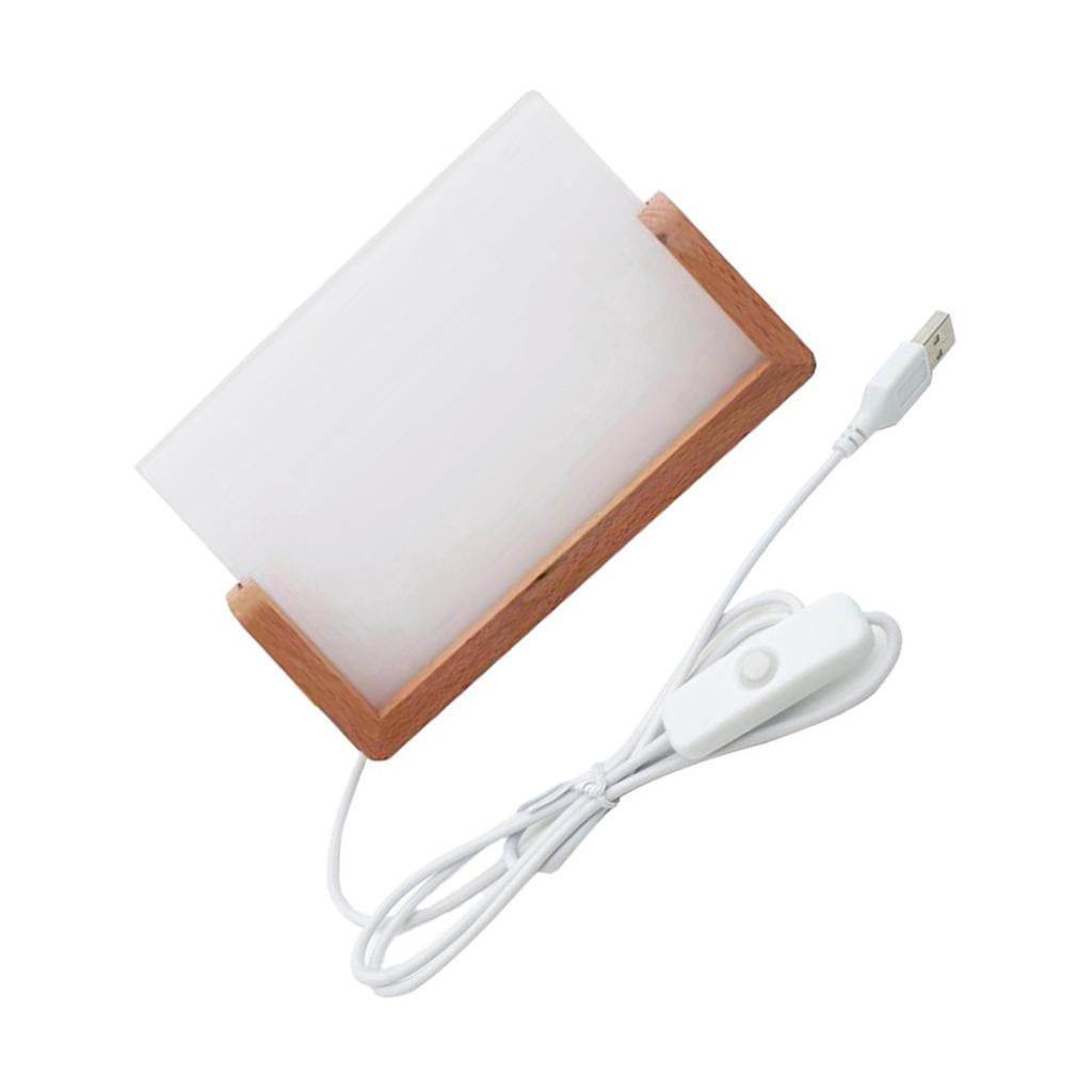 Acryl-Bilderrahmen für Sublimation mit LED-Licht Holzständer Heißpresse Fotorahmen für Fotografie-Enthusiasten Geschenk