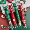 Cartoon Santa Claus Eraser Pencil HB Creative Stationery Children's School Supplies Christmas Gifts Cute Snowman Ball-point Pen