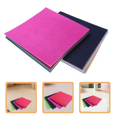 40Pcs Colorful Nonwoven Fabric Sheets for DIY Craft Art Project 15x15cm Multicolor 's Craft Material Accessories