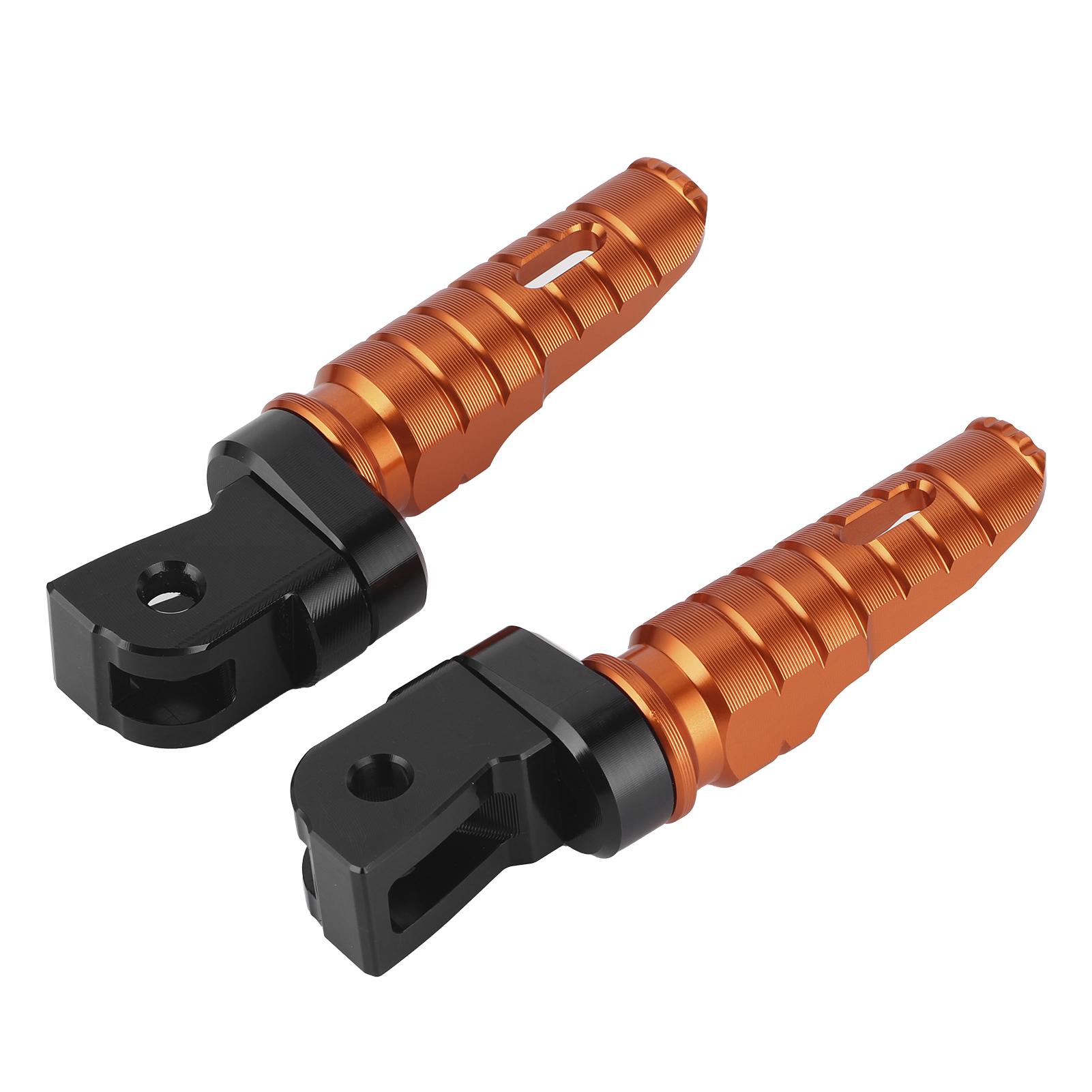Pair Motorcycle Pedals CNC Aluminium Alloy Footpegs Anodizing Motorbike Foot Rest