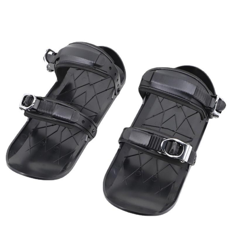 Mini Ski Skates Adults Outdoor Snow Sport Dual-Board Freestyle Skiing Equipment ABS Construction Strong Flex