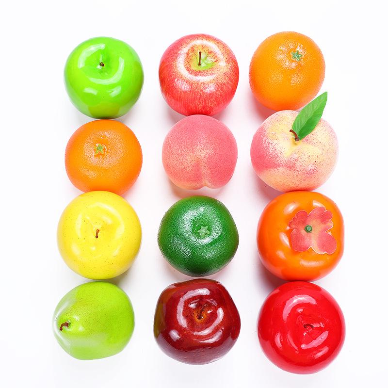 1 Set Artificial Fruits Home Realistic Faux Fruits For Centerpieces Party Dinning Tabel Decor Display Props Mix Fruits Set