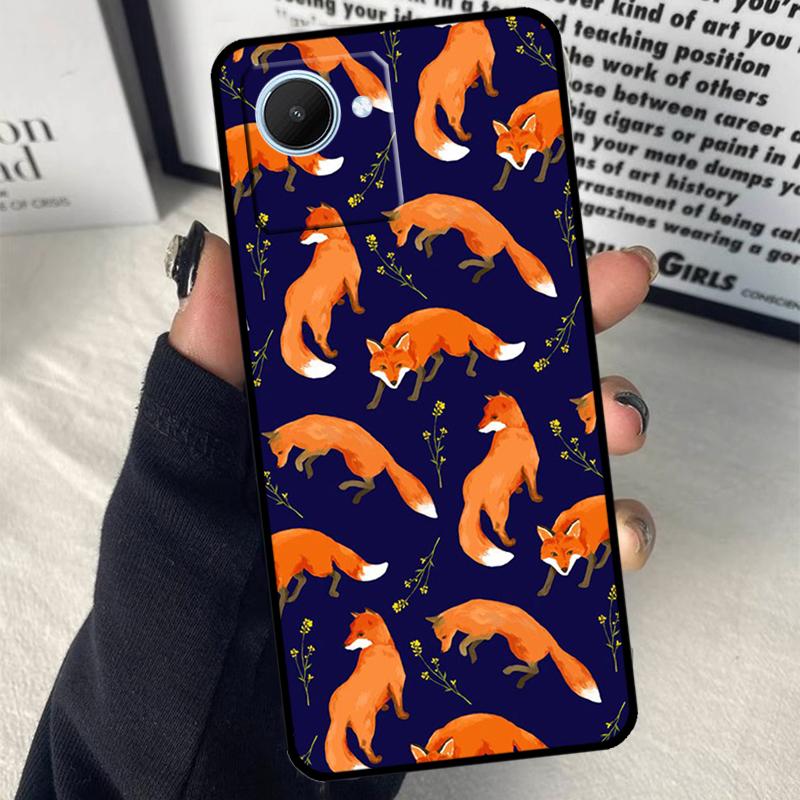 Cartoon Foxes Animal For Realme 15 14 10 11 12 13 Pro Plus C65 C67 C71 C63 C61 C55 C51 C53 C75 GT6 GT7 Pro Case
