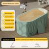 Foldable Full Body Bath Tub for Adults & Couples - Compact Household Bath Basin & Children's Sitz Bath