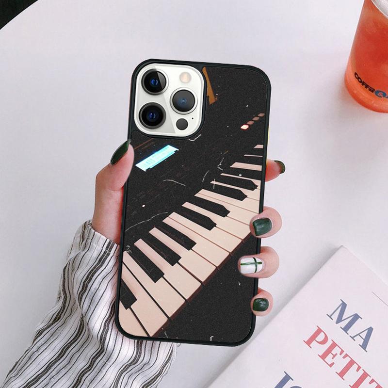 Music Piano Elegant Phone Case For iPhone 17 Air 14 13 12 16Pro Max 15  Plus Cover Shell Max coque