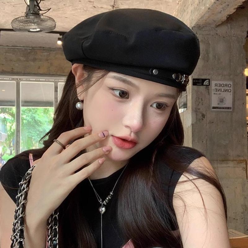 Beret Autumn and Winter Hat Women's New Design Sense Niche Versatile Painter Hat Summer Trendy High Sense
