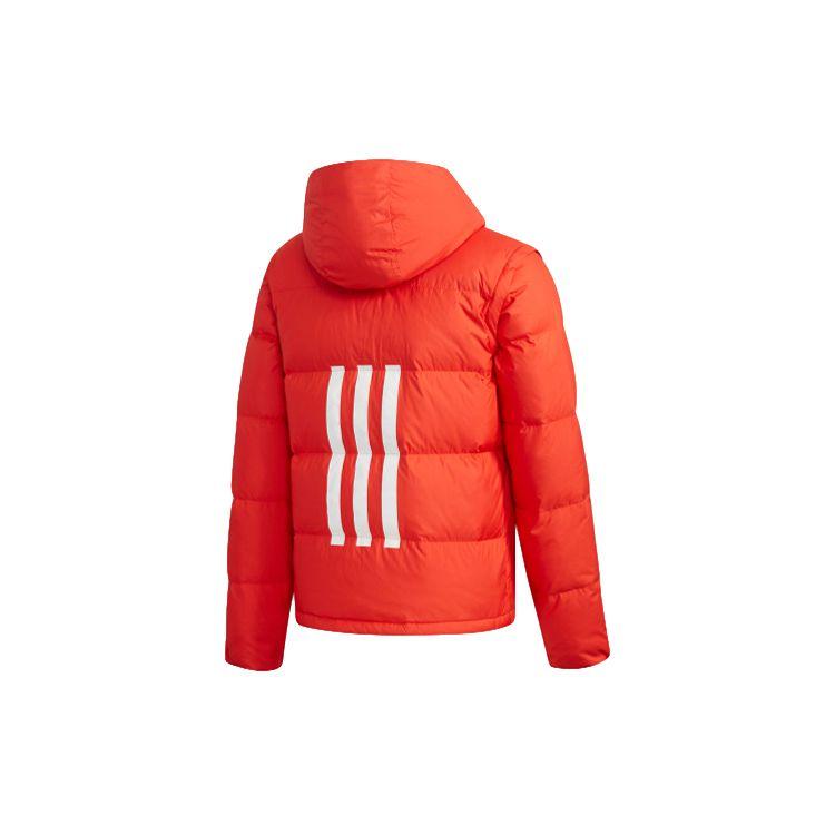 Adidas Neo Hooded Sports Down Jacket With Detachable Sleeves Men Outerwear Orange-Red EI4431