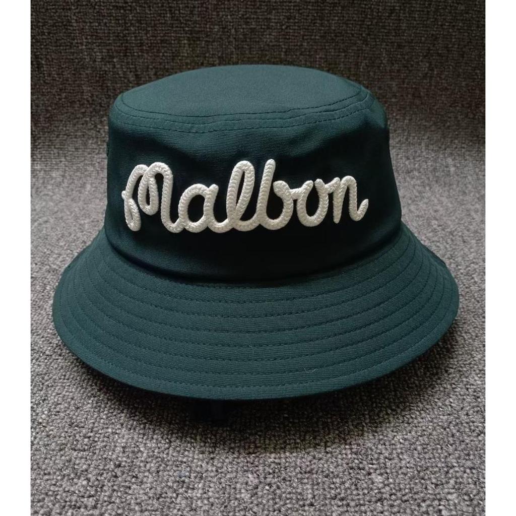 Used [New and unused] MALBON GOLF Bucket Hat Hat Unisex Hat Green MALBON GOLF Bucket Hat