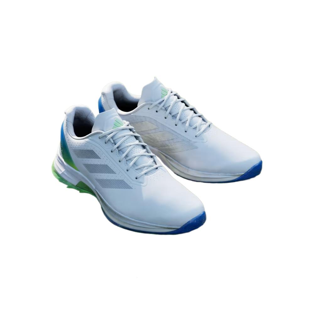 New Adidas Adizero ZG Low Top Golf Shoes Men's White Silver Green JQ7725