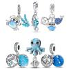 Charm Copper Colors Ocean Crab Octopus Bead For Original Bracelet Diy Beads Charms Jewellery Making Gift For Women Styfne