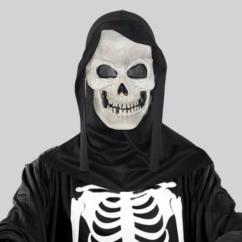 Eng rubberen monstermasker voor Halloweenfeest, kostuum, spookgezichtdecoratie
